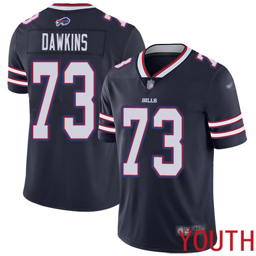 Youth Buffalo Bills 73 Dion Dawkins Limited Navy Blue Inverted Legend NFL Jersey